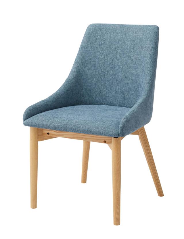 東谷 HOC-611BL ダイニングチェア(ブルー・幅53×奥行57×高さ85cm)[HOC611BL] 返品種別A