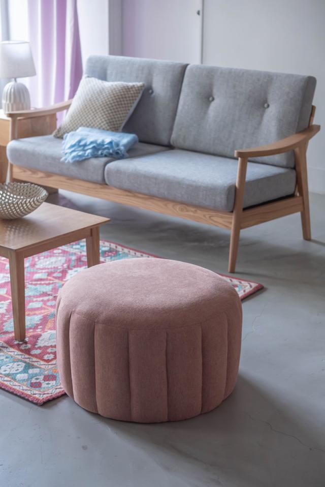 AZUMAYA スツール ピンク MYS-601PK