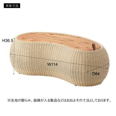 東谷 NRS-601 リビングテーブル（ベージュ）[NRS601アズマヤ] 返品種別A_4