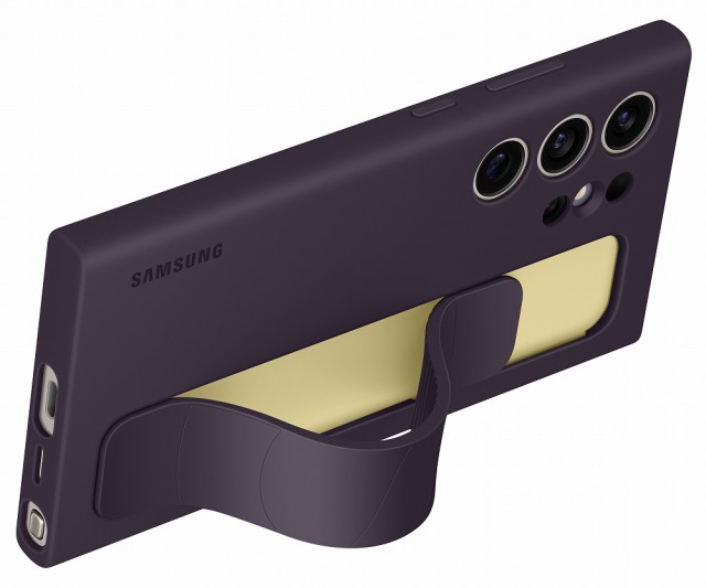 サムスン Galaxy S24 Ultra（SC-52E）用 Standing Grip Case/Dark Violet（ダークバイオレット） EF-GS928CEEGJP返品種別A