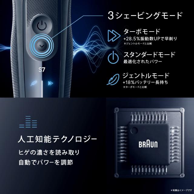 ブラウン 73-N85010S メンズシェーバー［電気シェーバー］【3枚刃