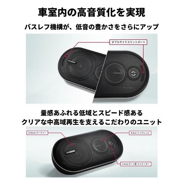 パイオニア TS-X210 バスレフ式3ウェイスピーカーシステムcarrozzeria