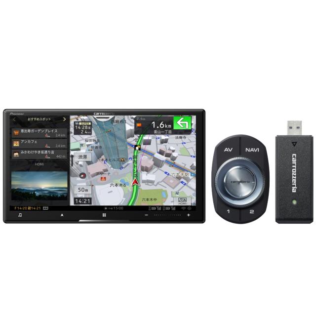 パイオニア AVIC-CZ912IV-DC 7V型HD/TV/DVD/CD/Bluetooth/USB/SD/チューナー・AV一体型メモリーナビゲーション ネットワークスティックセットcarrozzeria(カロッツェリア) サイバーナビ[AVICCZ9124DC] 返品種別A