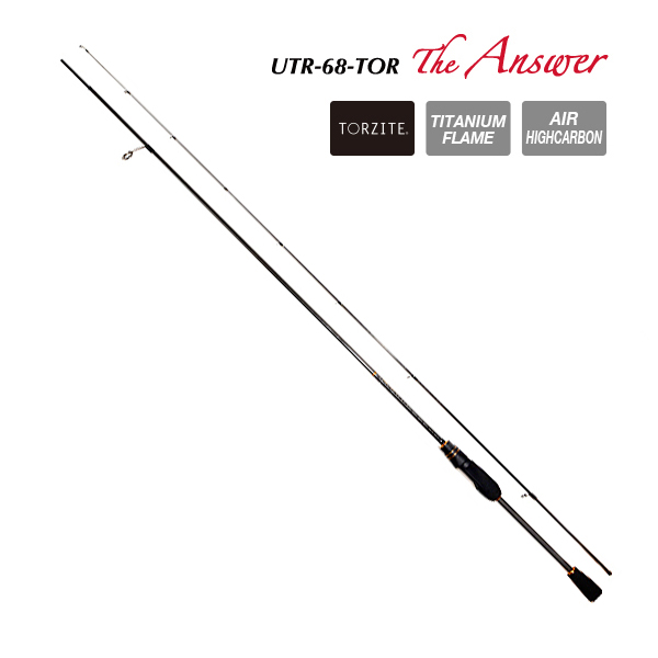 TICT SRAM ジ・アンサー アジングロッド 6.8ft カーボンソリッド 2ピース UTR-68-TOR返品種別A