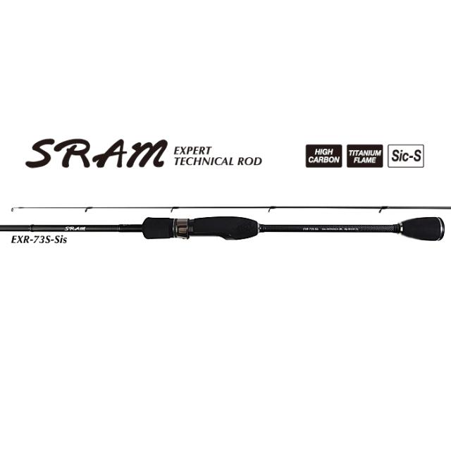 TICT SRAM アジングロッド 7.3ft カーボンソリッド 2ピース EXR-73S-Sis返品種別A