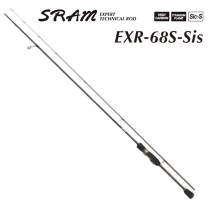 TICT SRAM アジングロッド 6.8ft カーボンソリッド 2ピース EXR