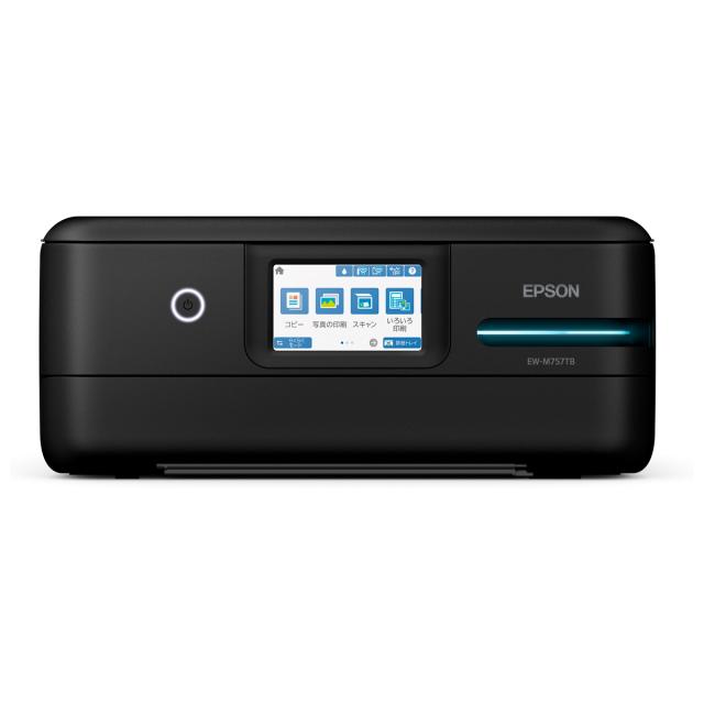 エプソン EW-M757TB エコタンク搭載モデル A4カラーインクジェットプリンター複合機　5色（ブラック）EPSON[EWM757TB] 返品種別A_6