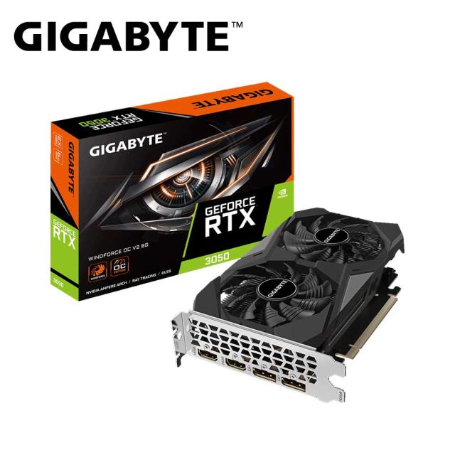 GIGABYTE｜ギガ働き口 GV-N3050WF2OCV2-6GD GIGABYTE NVIDIA GeForce RTX 3050 デュアル愛好者積み上げる 厚地の外套時辰儀 グラフィックゲーム盤[GVN3050WF2OCV26GD] 返品カテゴリー化B