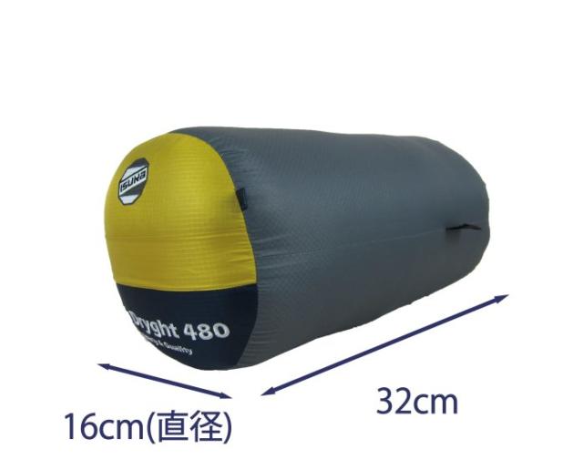 ISUKA（イスカ） 1476 エアドライト 480(マスタード)【適正温度-6℃まで