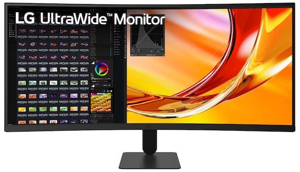 LGエレクトロニクス｜エルジー 34U601B-B 液晶ディスプレイ(34型/曲面型/VA/UWQHD 3440×1440/120Hz/5ms)(ブラック)[34U601BB] 返品種別A
