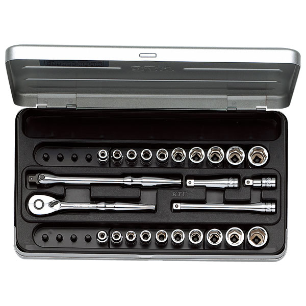 KTC(京都機械工具) TB2X20B 6.3sq.ソケットレンチセット[25点]KTC[TB2X20B] 返品種別B