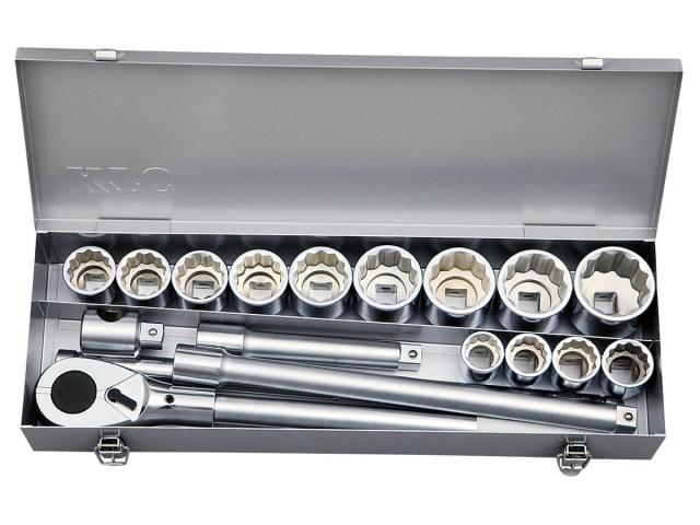 KTC(京都機械工具) TB618BB 19.0sq ソケットレンチセット 18点KTC[TB618BBKTC] 返品種別B