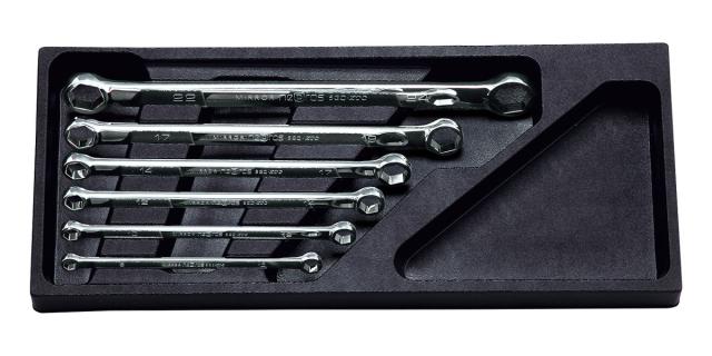 ネプロス NTM106H ストレートスタンダードヘックスめがねレンチセット[6本組]KTC　京都機械工具[NTM106Hネプロス] 返品種別B