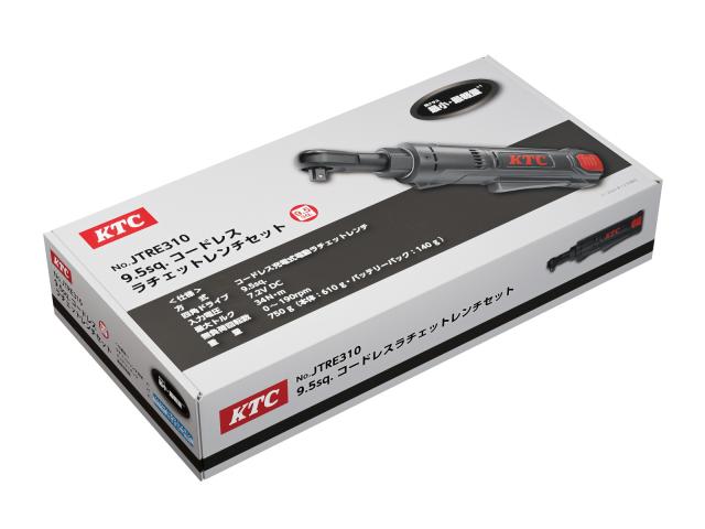 KTC(京都機械工具) JTRE310 9.5sq.コードレスラチェットレンチセット 7.2VKTC[JTRE310] 返品種別B_9