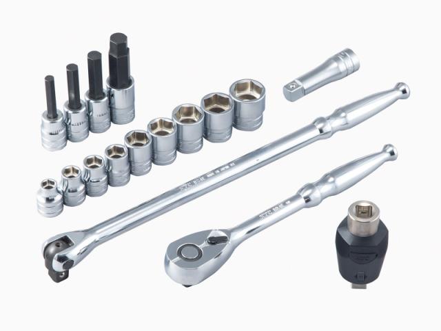 KTC(京都機械工具) TB417TQ 12.7sq ソケットレンチセット 17点 トルクルモデルKTC[TB417TQKTC] 返品種別B