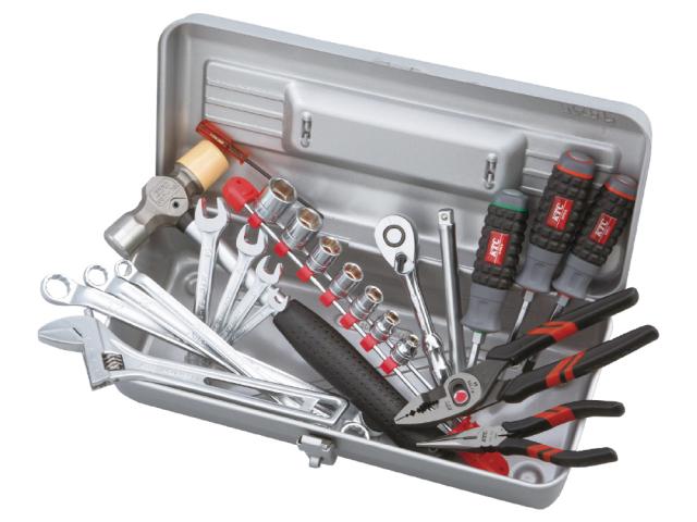 KTC(京都機械工具) SK3242S 9.5sq 工具セット 片開きメタルケース 25点組[SK3242SKTC] 返品種別B