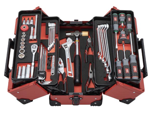 KTC(京都機械工具) SK3562WZR 工具セット 両開きメタルケース 56点組