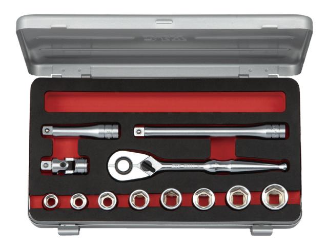KTC(京都機械工具) TB312BA 9.5sq 六角ソケットレンチセット インチサイズ 12点組[TB312BAKTC] 返品種別B