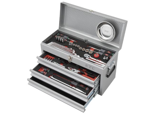 KTC(京都機械工具) SK36626XS 9.5sq スタンダード工具セット 66点組 シルバー[SK36626XS] 返品種別B