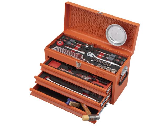 KTC(京都機械工具) SK46026XCR 12.7sq スタンダード工具セット 60点組 オレンジ(限定色)[SK46026XCR] 返品種別B