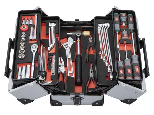 KTC(京都機械工具) SK35626WZS 9.5sq 両開きメタルケース工具セット 56