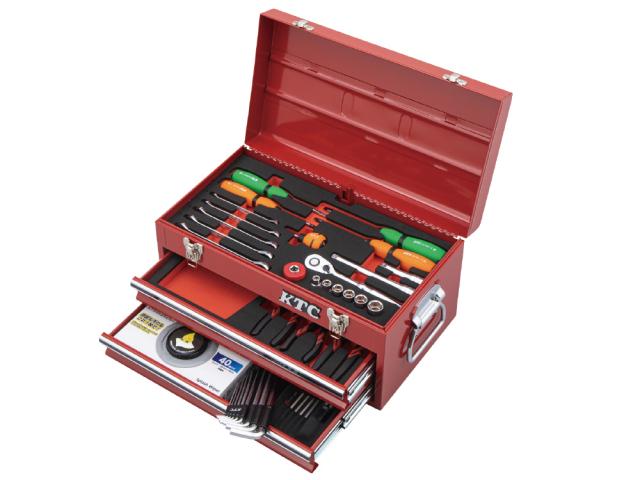 KTC(京都機械工具) SK34026XR 9.5sq スタンダード工具セット 40点組 レッド[SK34026XR] 返品種別B