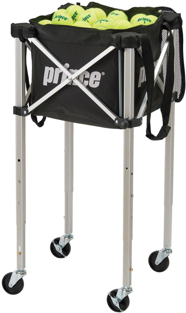 prince（プリンス） ボールバスケット 三段階高さ調整機能ロックピンキャスター付（ブラック） DIW-PL065返品種別A