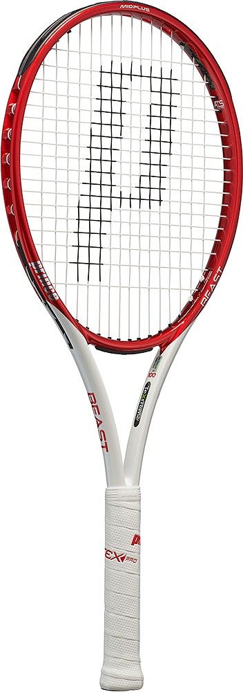 prince（プリンス） DIW-7TJ159-1 硬式テニス用ラケット BEAST MAX 100 300g（フレームのみ・ビーストレッド×ホワイト・サイズ：1）ビーストマックス100[DIW7TJ1591] 返品種別A