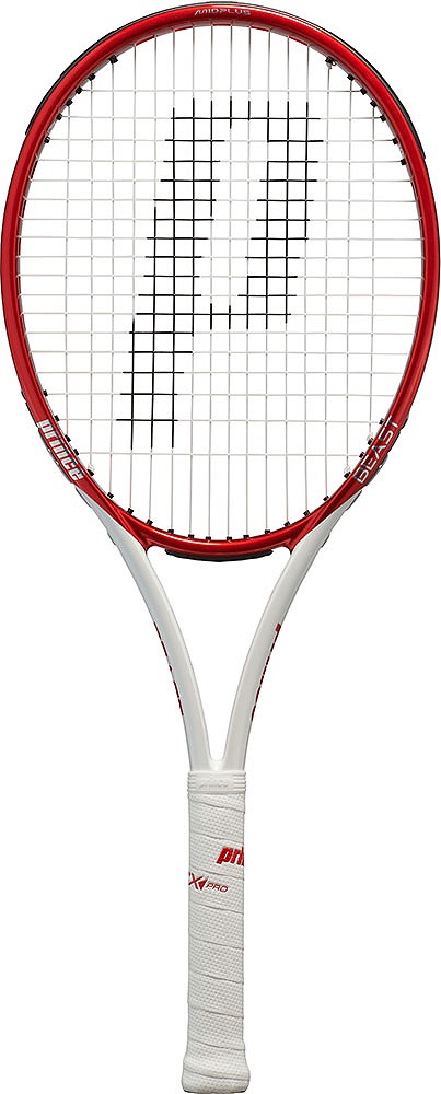 prince（プリンス） DIW-7TJ159-2 硬式テニス用ラケット BEAST MAX 100 300g（フレームのみ・ビーストレッド×ホワイト・サイズ：2）ビーストマックス100[DIW7TJ1592] 返品種別A