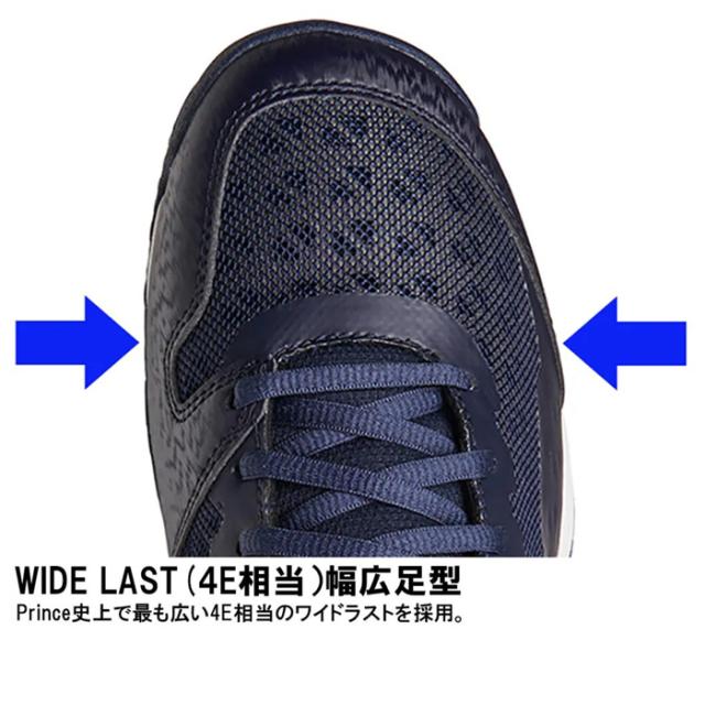 prince（プリンス） ユニセックス テニスシューズ WIDE LITE ADVANCE HC(ネイビー・サイズ：23.5cm) DIW-DPS222-127-23.5返品種別A