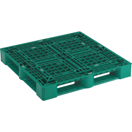 トラスコ中山 SLA-1111N-GN 樹脂パレット 片面4方差 1100×1100 緑【他商品との同時購入不可】メーカー直送品(沖縄県・離島はお届け対象外となります)TRUSCO[SLA1111NGN] 返品種別B