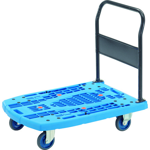 トラスコ中山 MPK-900-B-S 脂手押し車 カルティオビッグ くっ付ける 900×600 ストッパー付 青【他商いものとの一斉に買いもとめる不可】製造会社直送品(沖縄県・離島はお届け客体外となります)トラスコ中山[MPK900BS] 返品カテゴリー化B