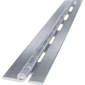 トラスコ中山 THN-1032-1800 ユニクロ長蝶番 厚さ1.0mm×幅32mm×全長1800mm溶接蝶番(スチール製)[THN10321800] 返品種別B