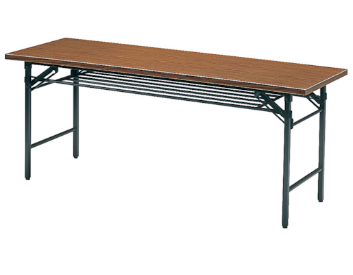 トラスコ中山 1845(トラスコ) 折りたたみ会議テーブル 1800X450XH700　チーク【他商品との同時購入不可】メーカー直送品(沖縄県・離島はお届け対象外となります)[1845トラスコ] 返品種別B
