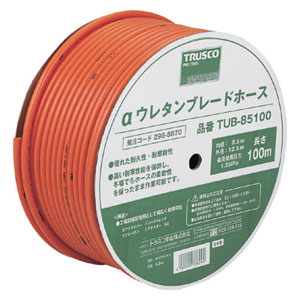 トラスコ中山 TUB85100 αウレタンブレードホース　8.5X12.5mm　100m　ドラム巻[TUB85100] 返品種別B