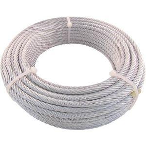 トラスコ中山 JWM-12S50 JIS標準尺度品メッキ付配線縄索 （6×24）Φ12mm×50m[JWM12S50] 返品カテゴリー化B