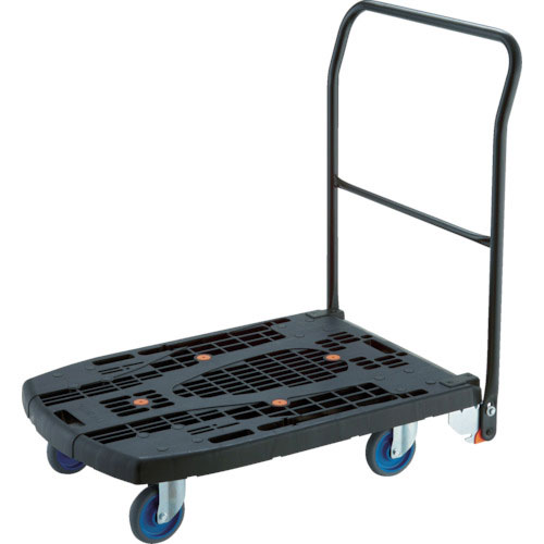 トラスコ中山 MPK-906F2J-BK 樹脂台車 カルティオビッグフラット 回転 900×600 4輪自在（黒）【他商品との同時購入不可】メーカー直送品(沖縄県・離島はお届け対象外となります)[MPK906F2JBK] 返品種別B