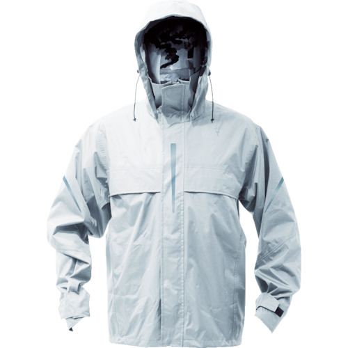 トラスコ中山 TRW360-71-L ベンチレーション(通気口)付レインスーツ シルバー LTRUSCO[TRW36071L] 返品種別A