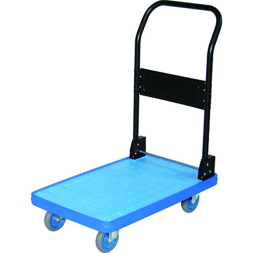 トラスコ中山 MKP-301-B MKP樹脂製台車 折畳式 906×616 ブルー ハンドル高：892mm【他商品との同時購入不可】メーカー直送品(沖縄県・離島はお届け対象外となります)トラスコ中山[MKP301B] 返品種別B