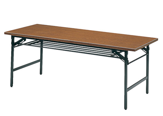 トラスコ中山 1245(トラスコ) 折りたたみ会議テーブル 1200×450×H700 チーク【他商品との同時購入不可】メーカー直送品(沖縄県・離島はお届け対象外となります)[1245トラスコ] 返品種別B