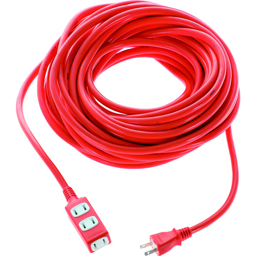 トラスコ中山 TRIS15-203-O ソフトタイププラグ 3個口タップ型 20m オレンジトラスコ中山[TRIS15203O] 返品種別B