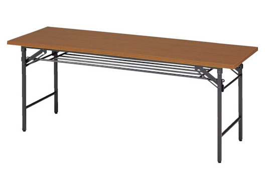 トラスコ中山 1860(トラスコ) 折りたたみ会議テーブル 1800X600XH700　チーク【他商品との同時購入不可】メーカー直送品(沖縄県・離島はお届け対象外となります)[1860トラスコ] 返品種別B