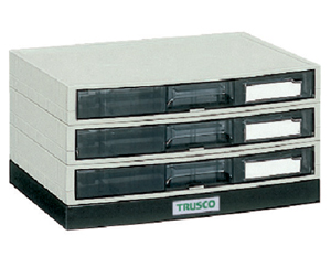 トラスコ中山 LA4-S3S aレターケース　A4・積み重ねタイプ　横浅型3段[LA4S3Sトラスコ] 返品種別A