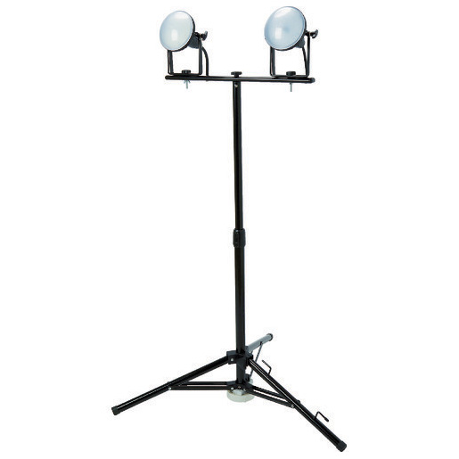 トラスコ中山 RTLE-205EP-SK2 LED投光器 DELKURO 三脚タイプ 2灯 20W 5m アース付 2芯3芯両用タイプTRUSCO[RTLE205EPSK2] 返品種別B