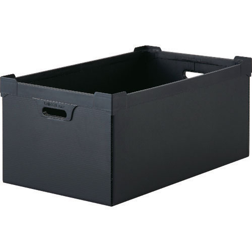 トラスコ中山 DP-560D-5N 導電性ダンボールプラスチックケース 45L（ブラック）[DP560D5N] 返品種別B