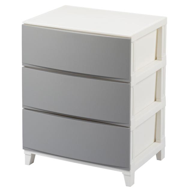 サンカ RSD-S543SGY チェスト 3段 幅54×奥行42×高さ68cm ルームスシェード（サンドグレー）収納ケース[RSDS543SGY] 返品種別A