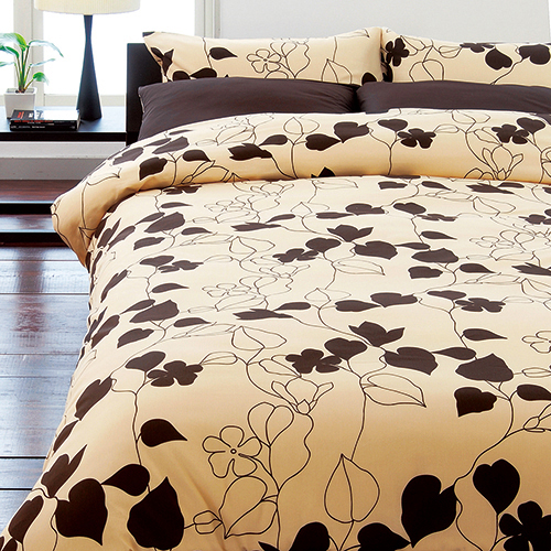 西川(nishikawa) 2187-23294-330 日本製綿100％掛けふとんカバー ME03(ダブル・ブラウン)mee(ミーィ)[218723294330] 返品種別B