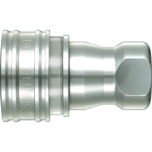 日東工器 中圧用SPカプラ Type A(おねじ取付用ソケット) 相手側取付ねじサイズR1 1/2 ステンレス鋼製 中圧・汎用型 12S-A(SUS)返品種別B