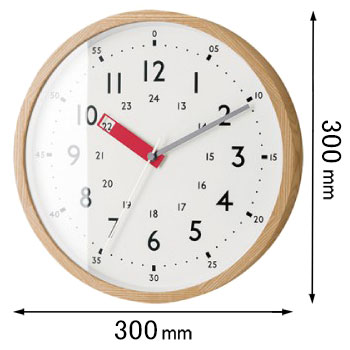 インターフォルム 電波掛け時計INTERFORM Storuman ストゥールマン ウォールクロック（レッド） CL-2937RD[CL2937RD] 返品種別A