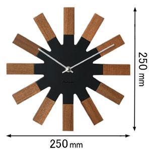 インターフォルム 掛け時計INTERFORM Wielko ヴィエルコ ウォールクロック（ブラック） CL-2949BK[CL2949BK] 返品種別A